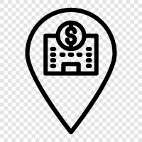 financial institution, deposit, lending, investment icon svg