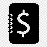 financial statement, earnings report, balance sheet, cash flow statement icon svg
