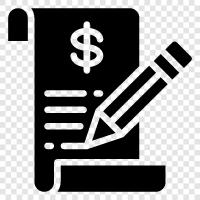 financial statement, budget, income statement, cash flow statement icon svg