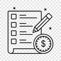 financial statement, profit and loss, balance sheet, cash flow icon svg