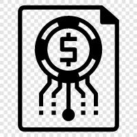 financials, balance sheet, income statement, cash flow statement icon svg