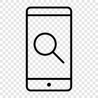 find android phone, find iPhone, find iPad, find iPhone SE icon svg