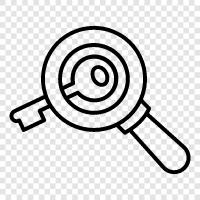 find, find a key, how to find, key search icon svg