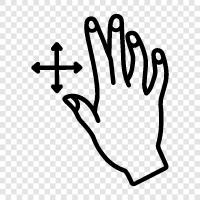 finger drag, android, app, can symbol