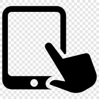 finger, touchscreen, capacitive, resistive icon svg