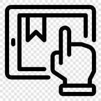 finger, touchscreen, touch, hands icon svg