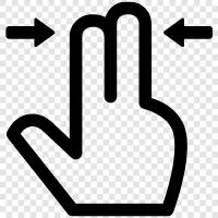 Finger Pressing, Two Fingers Keyboard, Keyboard Two Fingers, Press Two Fingers icon svg