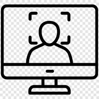 fingerprint access, facial recognition, iris scanning, biometric access icon svg