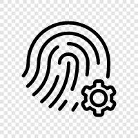 fingerprint scanning, fingerprint recognition, fingerprint scanning devices, fingerprint scanning software icon svg