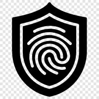 fingerprint security, facial recognition, iris recognition, voice recognition icon svg