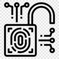 fingerprinting, biometric, identification, security icon svg