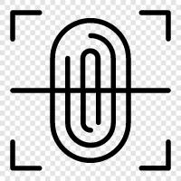 fingerprinting, fingerprint reader, fingerprint scanner, biometric icon svg