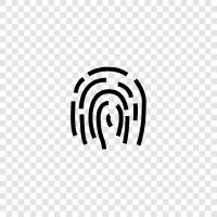 fingerprints, identification, criminal record, criminal record check icon svg