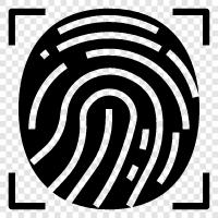 fingerprints, palm print, print, AFIS icon svg