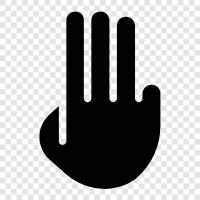 fingerprints, fingers, hand, human hand icon svg