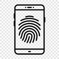 fingerprints, prints, palm prints, individual prints icon svg