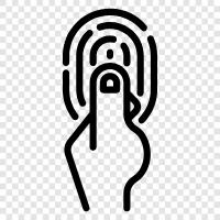 fingerprints, identification, prints, finger print icon svg