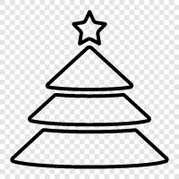 fir, Christmas tree farm, artificial Christmas tree, prelit Christmas tree icon svg