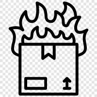 fire box dimensions, fire box icon svg