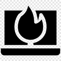 fire, heat, flames, brightness icon svg