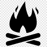 fire, camping, outdoors, nature icon svg