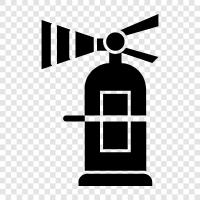 Fire extinguisher, fire extinguisher for home, fire extinguisher for car icon svg