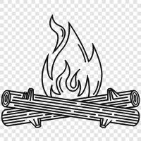 fire, outdoor, cooking, roasting icon svg