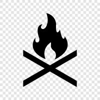 fire, outdoor, party, bonfire icon svg