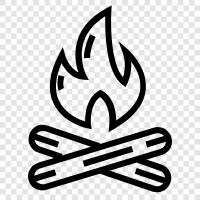 fire, outdoor, celebration, gathering icon svg