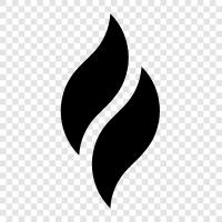 Feuer, Hitze, Brennen, Burnout symbol