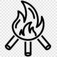 fire, outdoor, celebration, bonfire icon svg