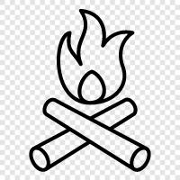 fire, outdoor, celebration, gathering icon svg