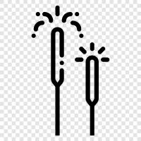 fire works, sparklers, firecrackers icon svg