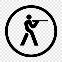 firearms, hunting, target shooting, firearms safety icon svg