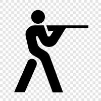 firearms, target shooting, firearms safety, pistol shooting icon svg