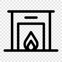 fireplace, flue, chimney sweep, chimney icon svg