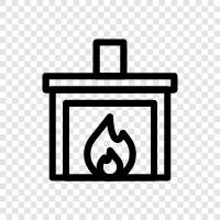 fireplaces, mantel, mantles, log icon svg