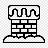 fireplaces, cleaning, masonry, repair icon svg