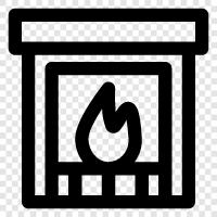 fireplaces, firewood, wood, logs icon svg