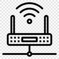 Firmware, DDWRT, LAN, WAN symbol