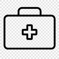 first aid, emergency kit, medical kit, trauma kit icon svg