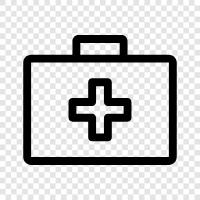 first aid, medical kit, emergency kit, CPR icon svg