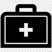 first aid kit, health kit, emergency kit, travel kit icon svg