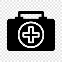 first aid kit, travel kit, emergency kit, health kit icon svg