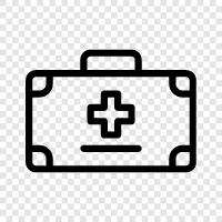 first aid, emergency kit, medical kit, trauma kit icon svg