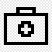 first aid, emergency preparedness, emergency kit, basic first aid icon svg