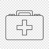 first aid supplies, first aid kit icon svg