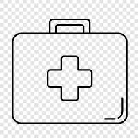 first aid supplies, first aid kit icon svg