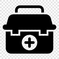 first aid supplies, first aid kit icon svg