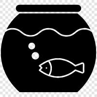 fish bowl with filter, fish bowl with heater, fish bowl with led light, fish bowl icon svg